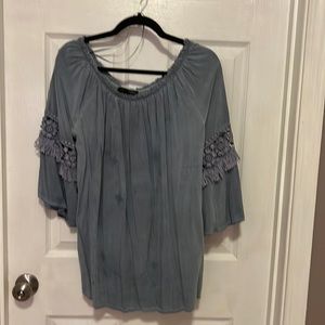 Light blue summer blouse.